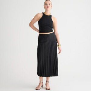 JCrew Midi Pleated Skirt XXS Navy